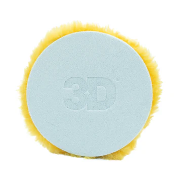 8 Yellow X-Cut Lambswool Pad 3D