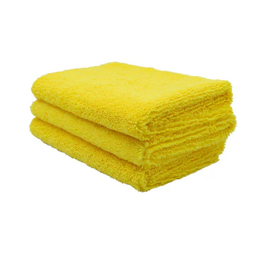 Yellow Microfiber Towels 3D